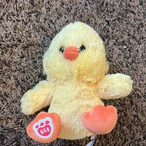 Build-A-Bear Chicken with Rainbow Sparkle Tutu BABW Easter Stuffed Plush Toy 7”